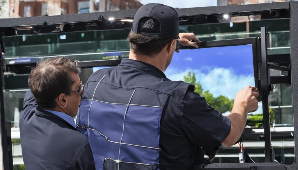 Rockville LED screen installation