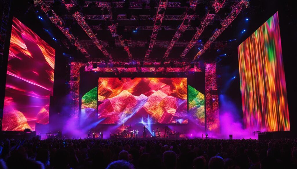 Stage screens in action Stage screens in action