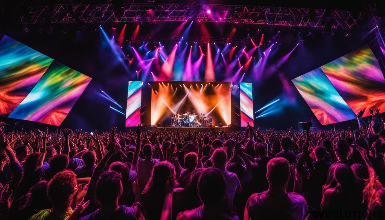 Video walls for concerts in Clinton Township