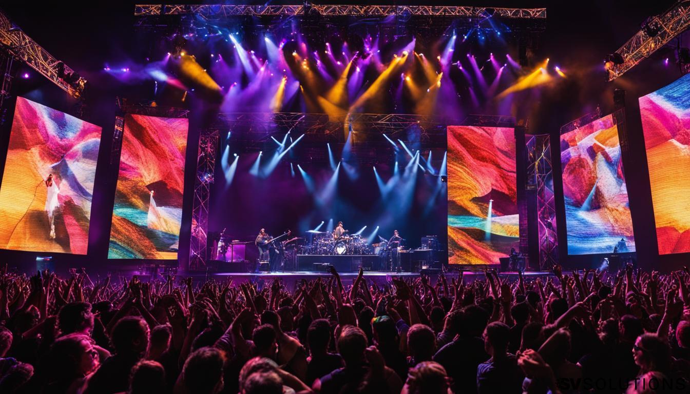 Video walls for concerts in Sterling Heights