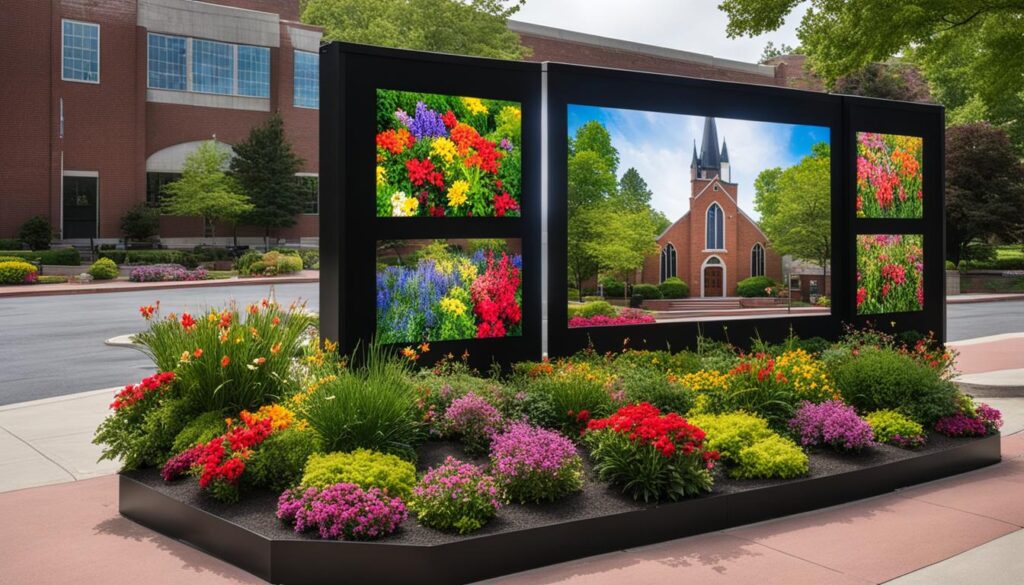 outdoor LED screen for church Baltimore