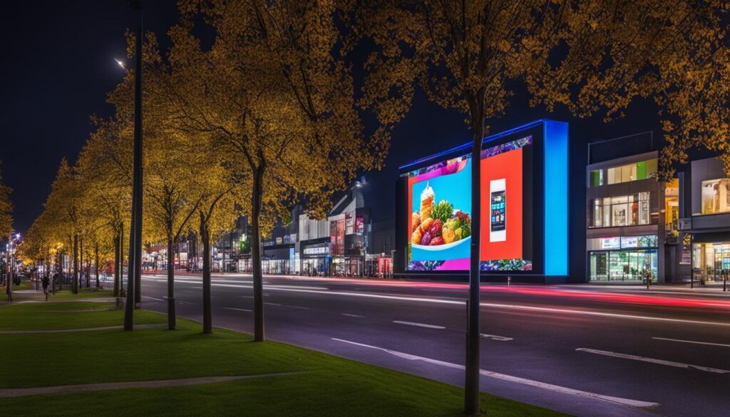 outdoor advertising LED screen Westland