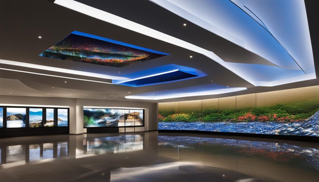 professional LED video wall installation