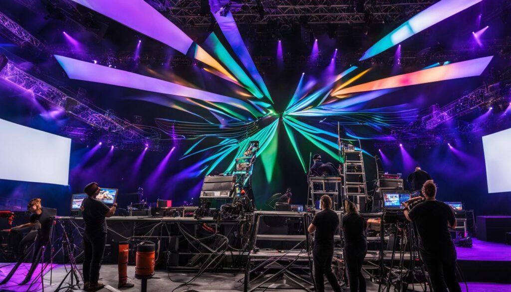 stage screen installation stage screen installation