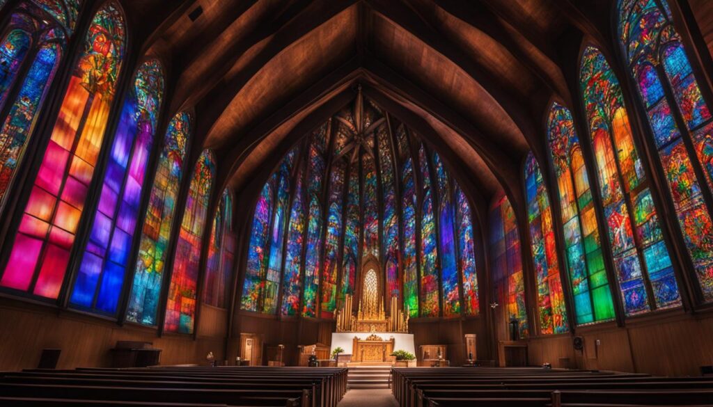 AVL LED screen for church services