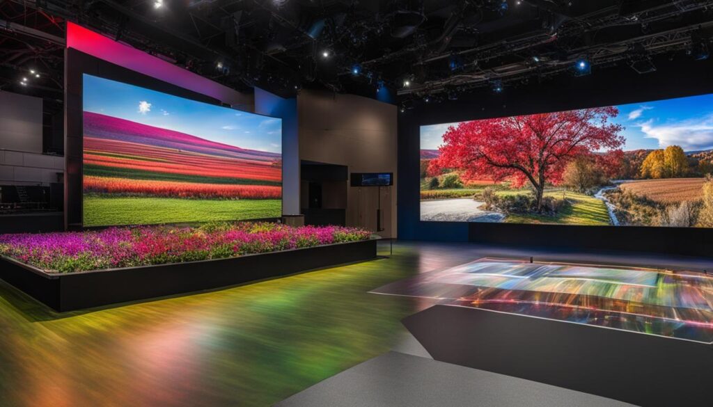 Affordable LED video wall