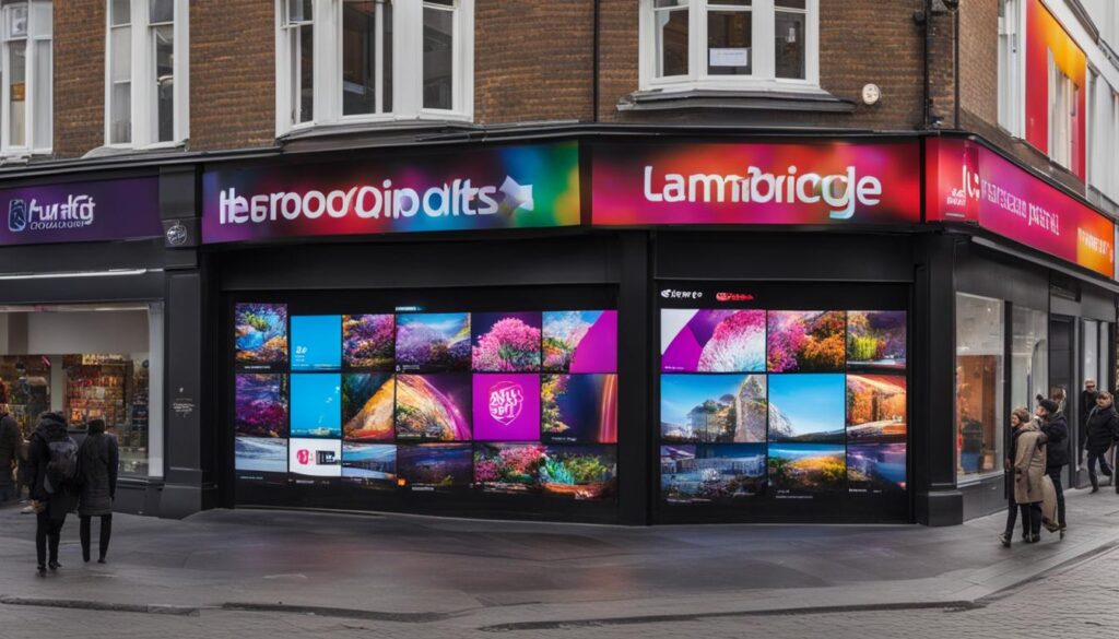 Affordable LED video wall options in Cambridge