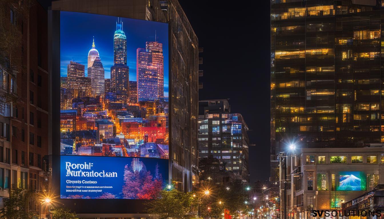 Big LED screen in Brookline