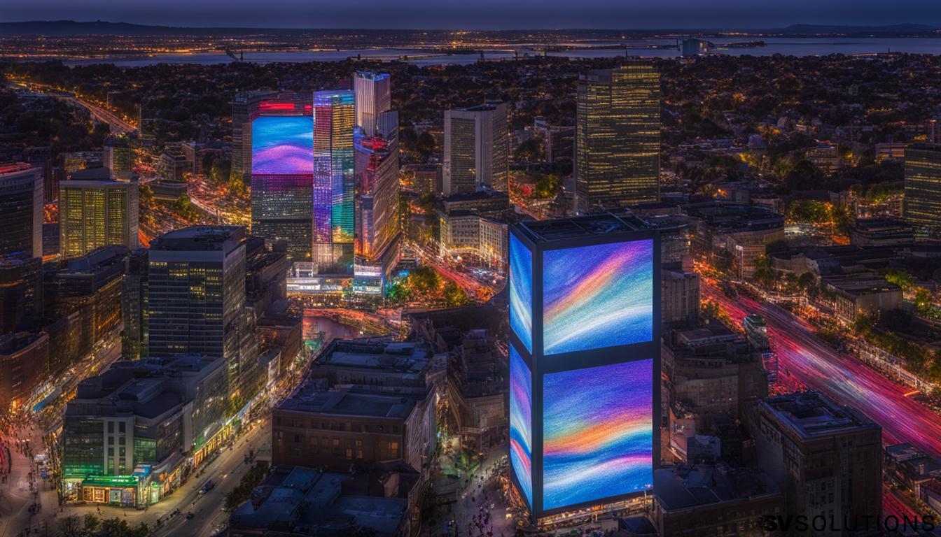 Big LED screen in Newton