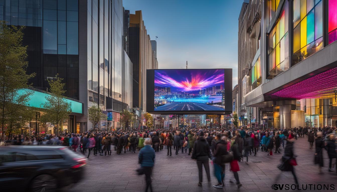 Big LED screen in Plymouth