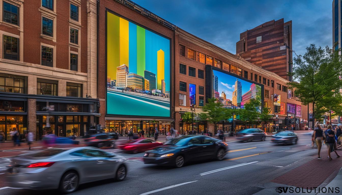 Big LED screen in Roanoke
