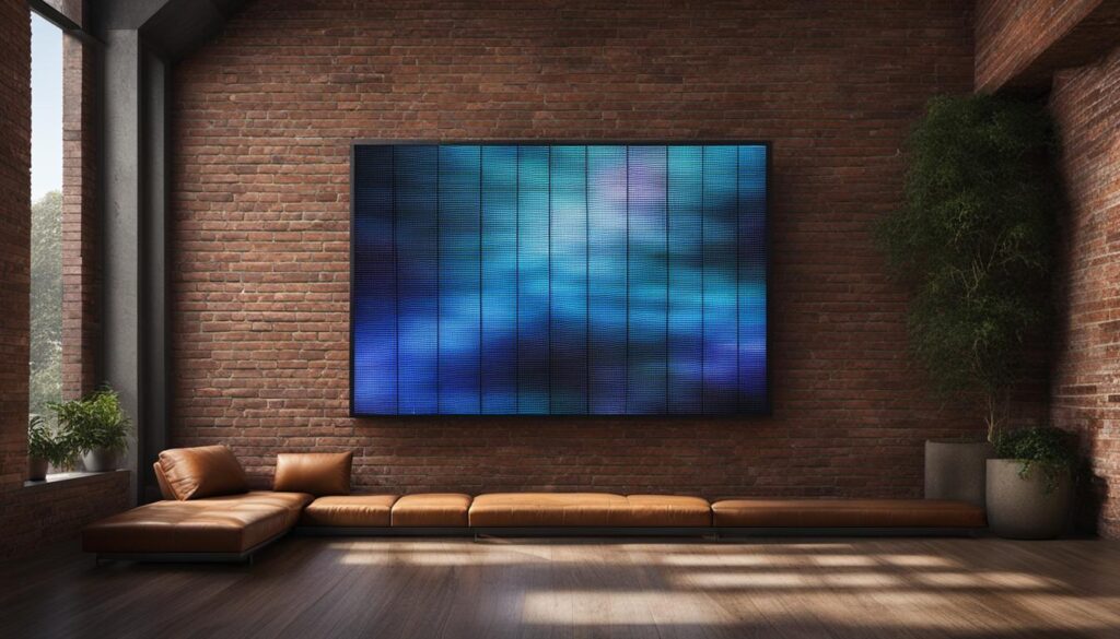 Brick LED display screen installation