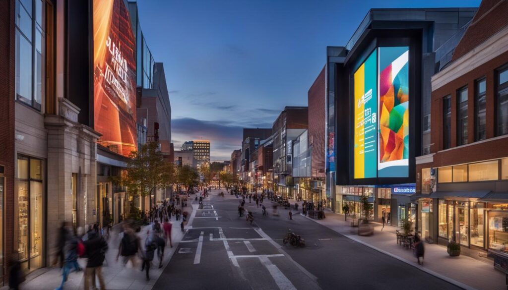 Digital display screen in Framingham