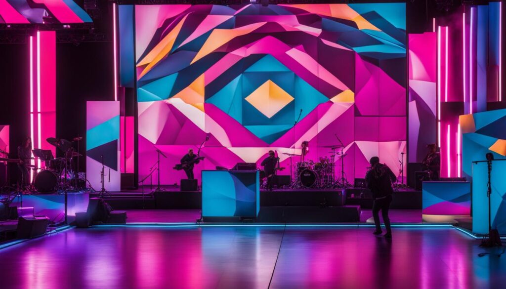 Franklin Township concert video wall Franklin Township concert video wall