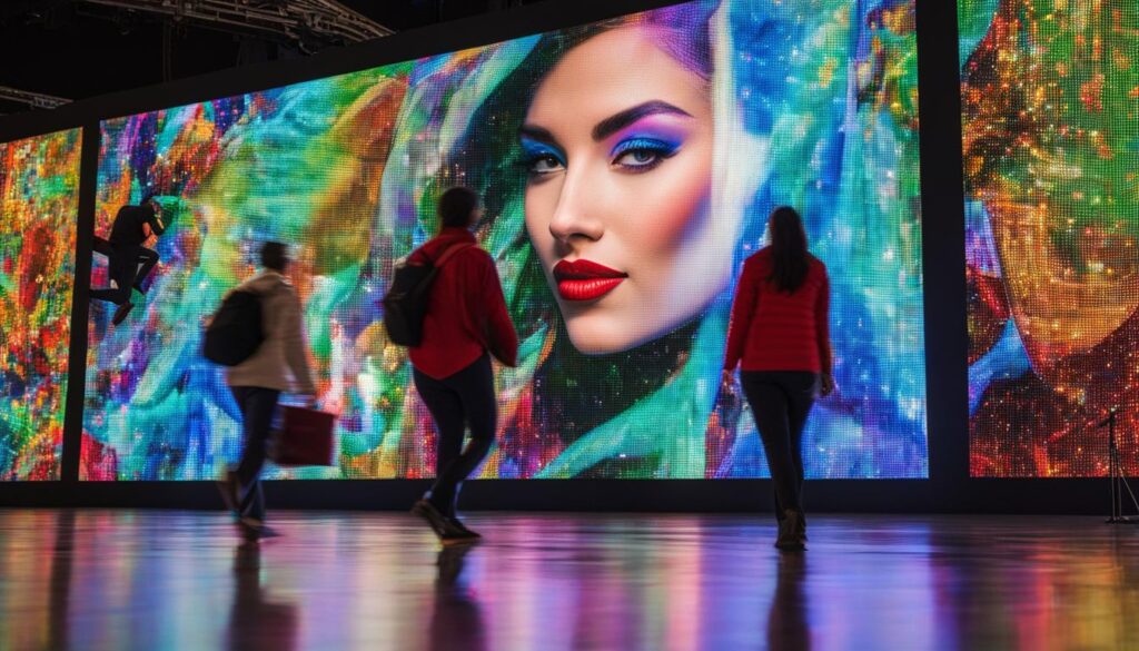 High-resolution LED screen