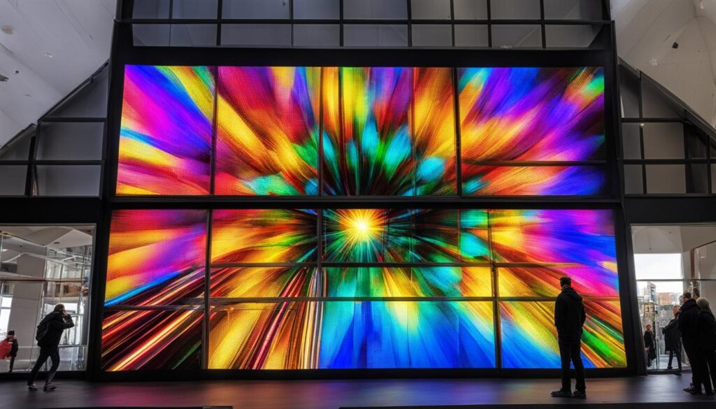 High-resolution LED screens