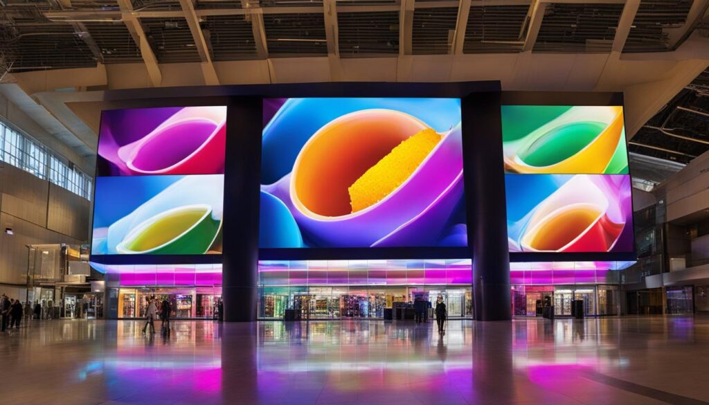 Indoor display screens