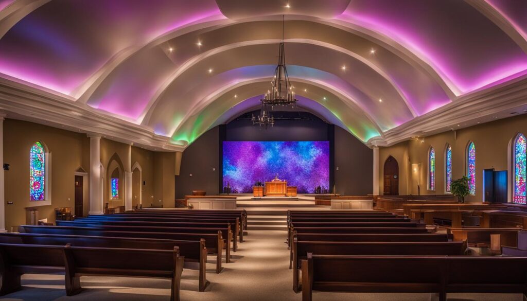 LED Wall for Church in Newton