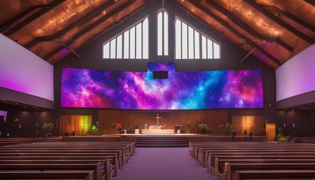 LED display for church