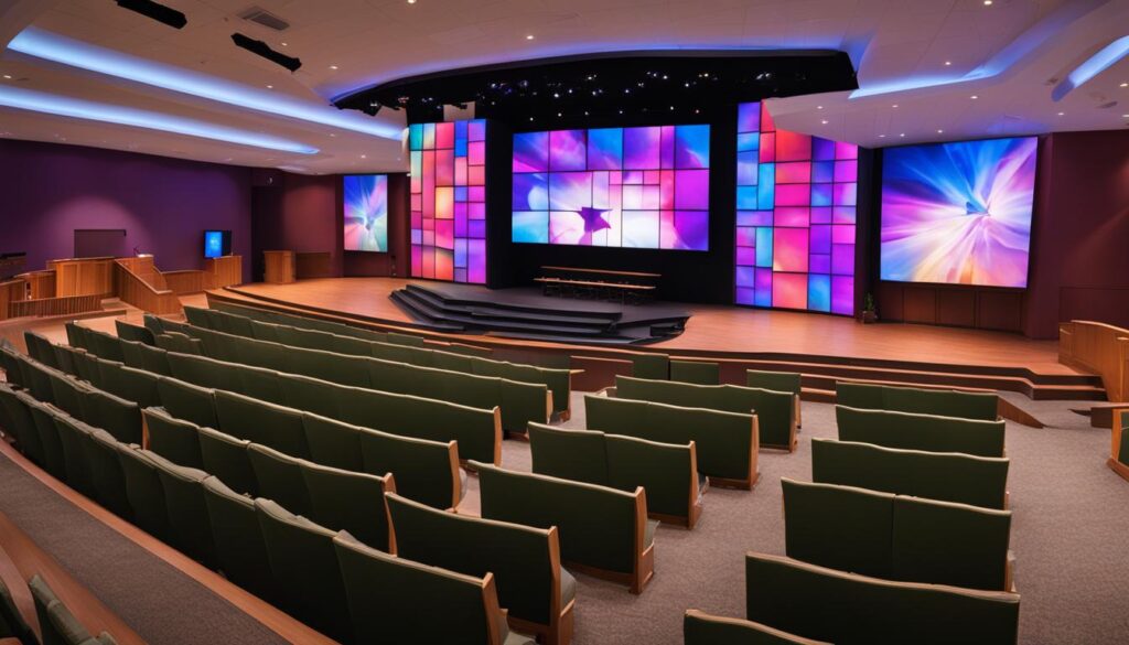 LED display for worship services in Manassas