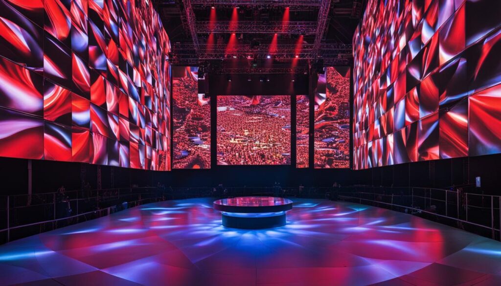 LED display panel image