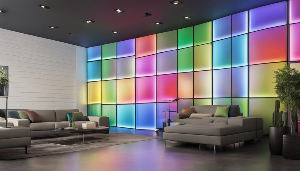 LED panel wall design LED panel wall design