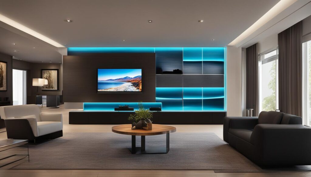 LED panel wall design