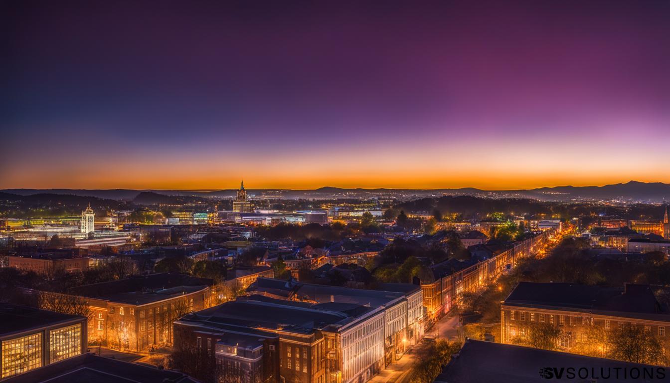 LED panel wall in Charlottesville