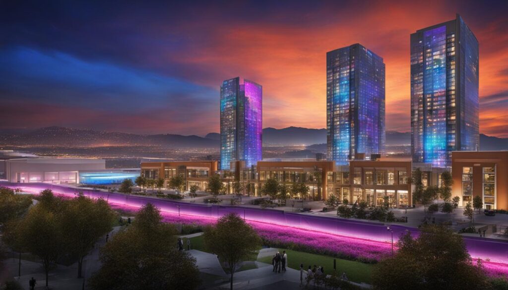 LED panel wall in Union City