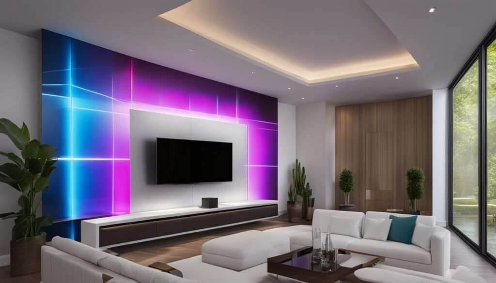 LED panel wall installation in Waltham