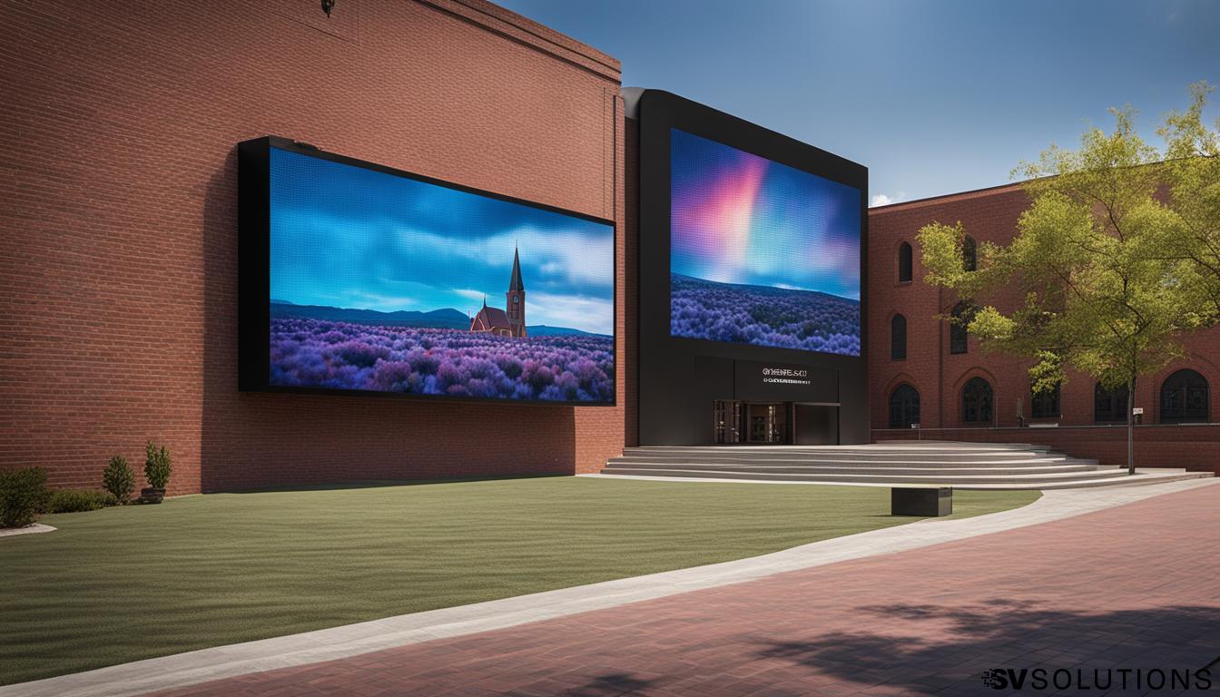 LED screen for church in Brick