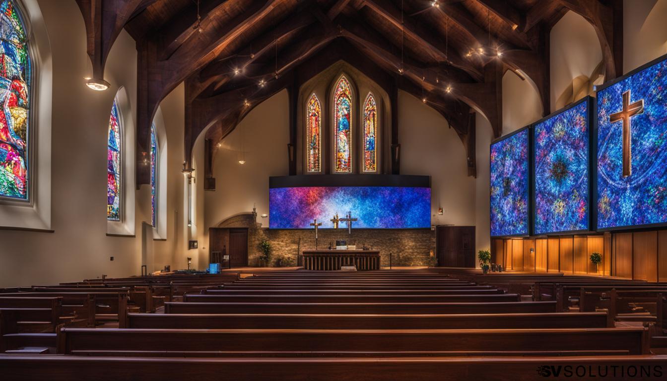 LED screen for church in Brookline