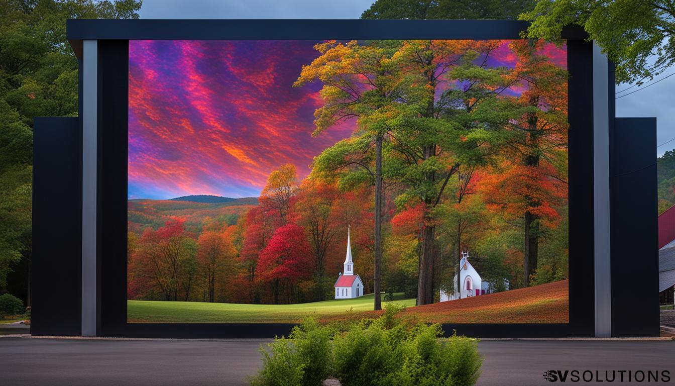 LED screen for church in Charlottesville