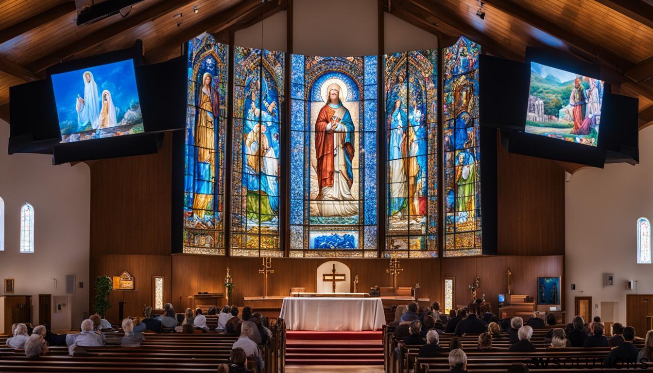 LED screen for church in Framingham