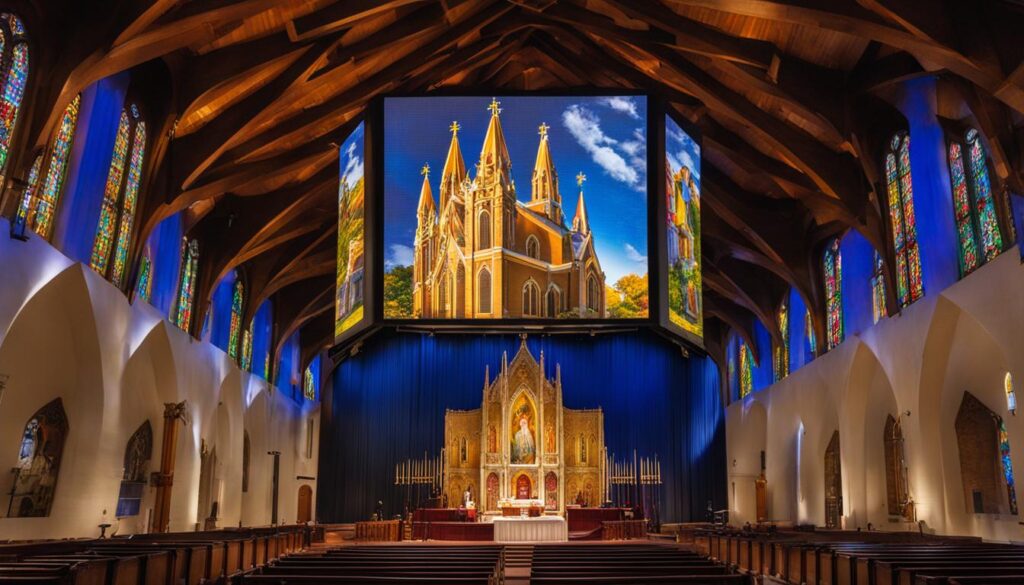 LED screen for church in Franklin Township