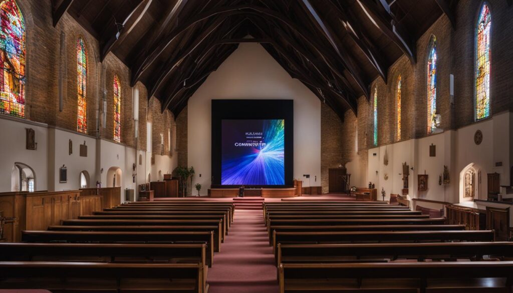 LED screen for church in Suffolk LED screen for church in Suffolk