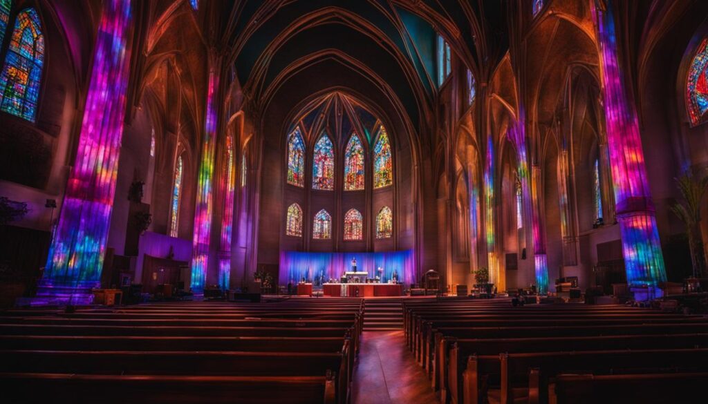 LED screen for sermon visualizations LED screen for sermon visualizations