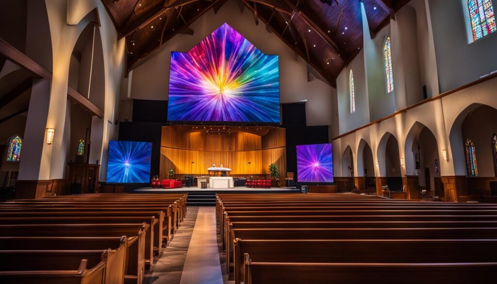 LED screen for worship