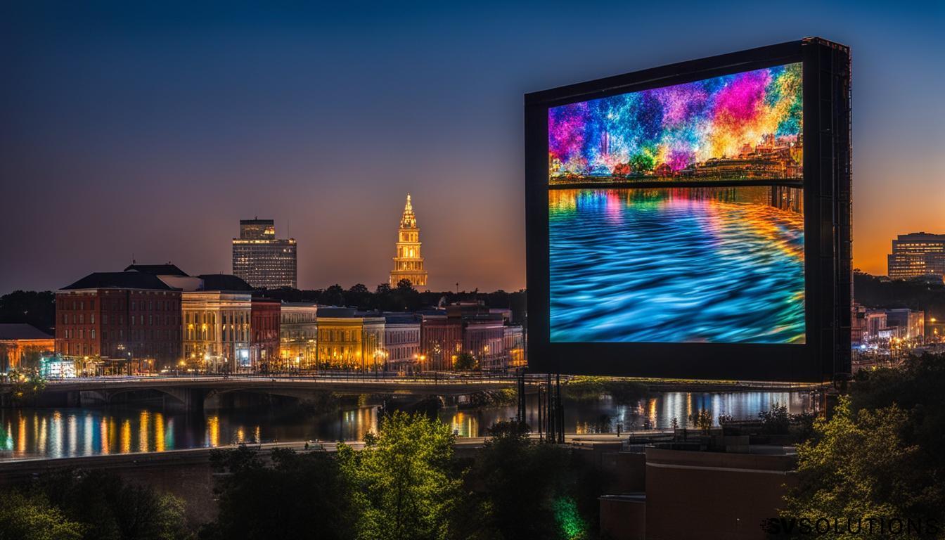 LED screen in Macon: Discover the vibrancy of an LED screen in Macon