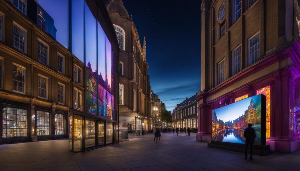 LED screen installation