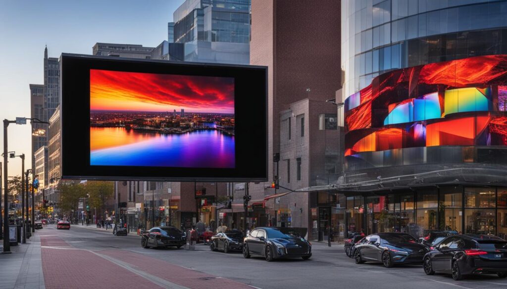 LED screen installation