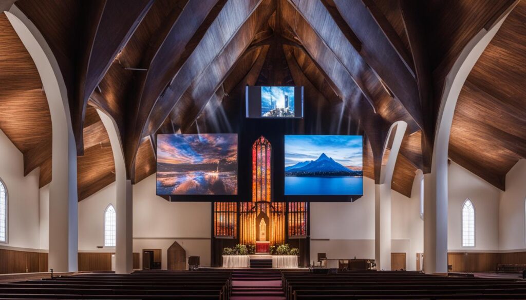 LED screen installation