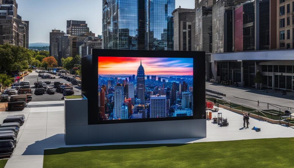 LED screen installation and repair Asheville