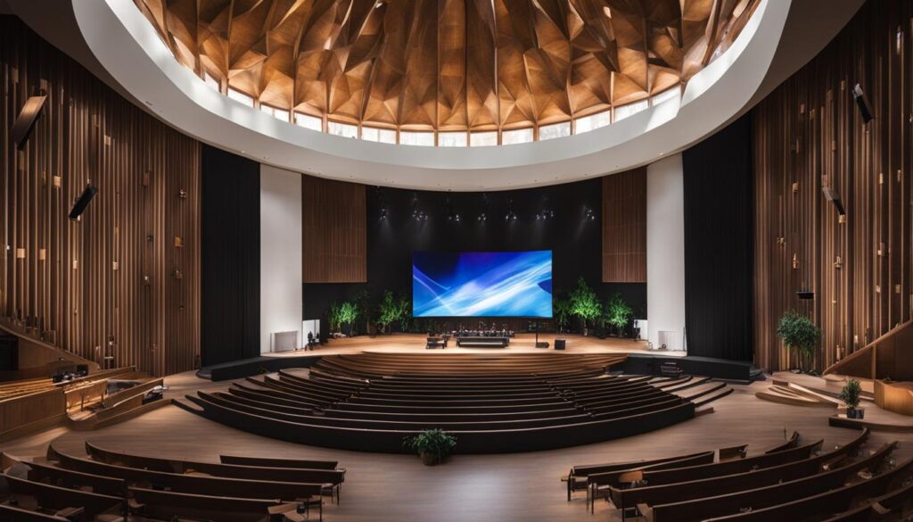 LED screen installation for church LED screen installation for church