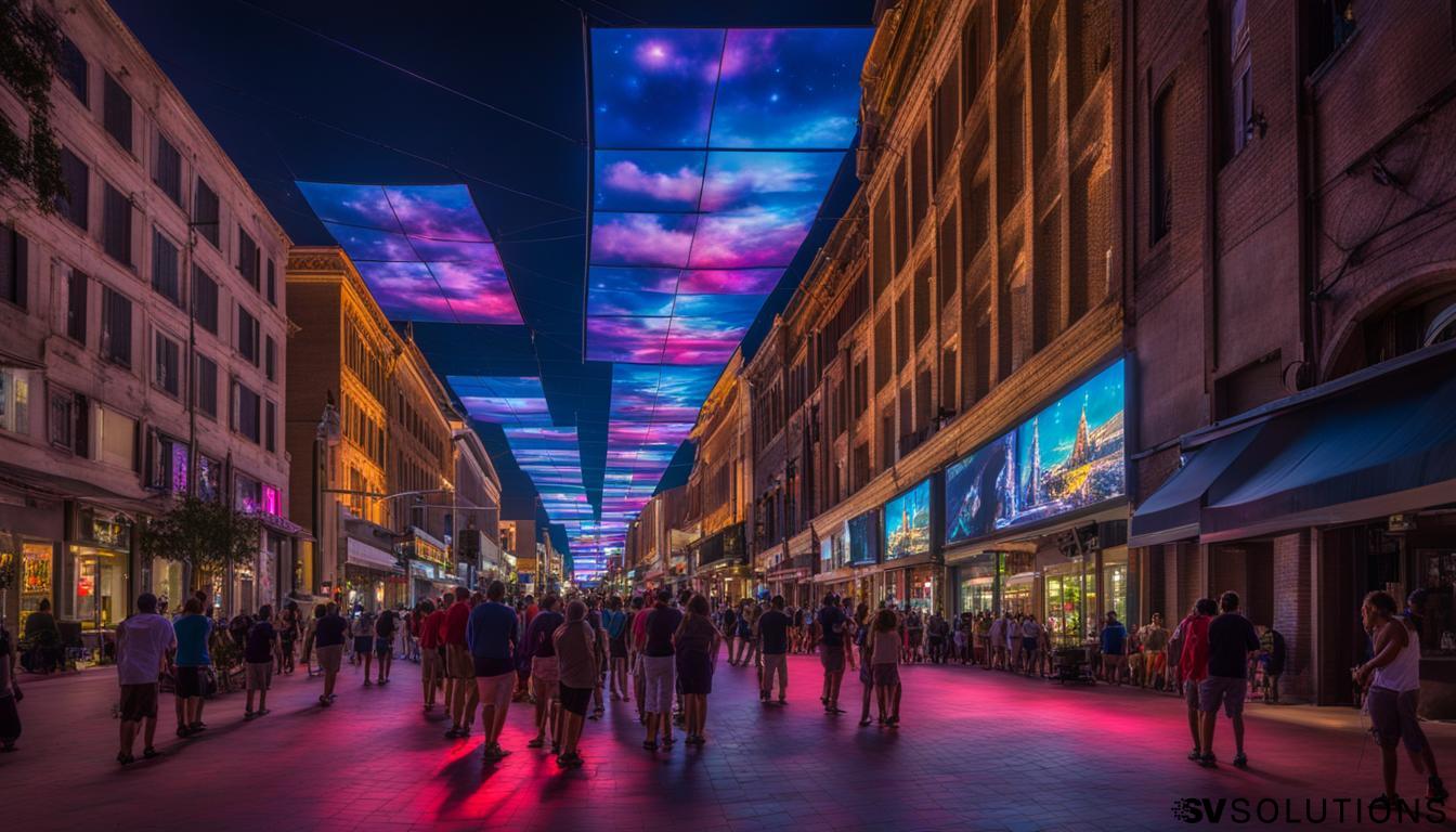 LED screen panels in Macon