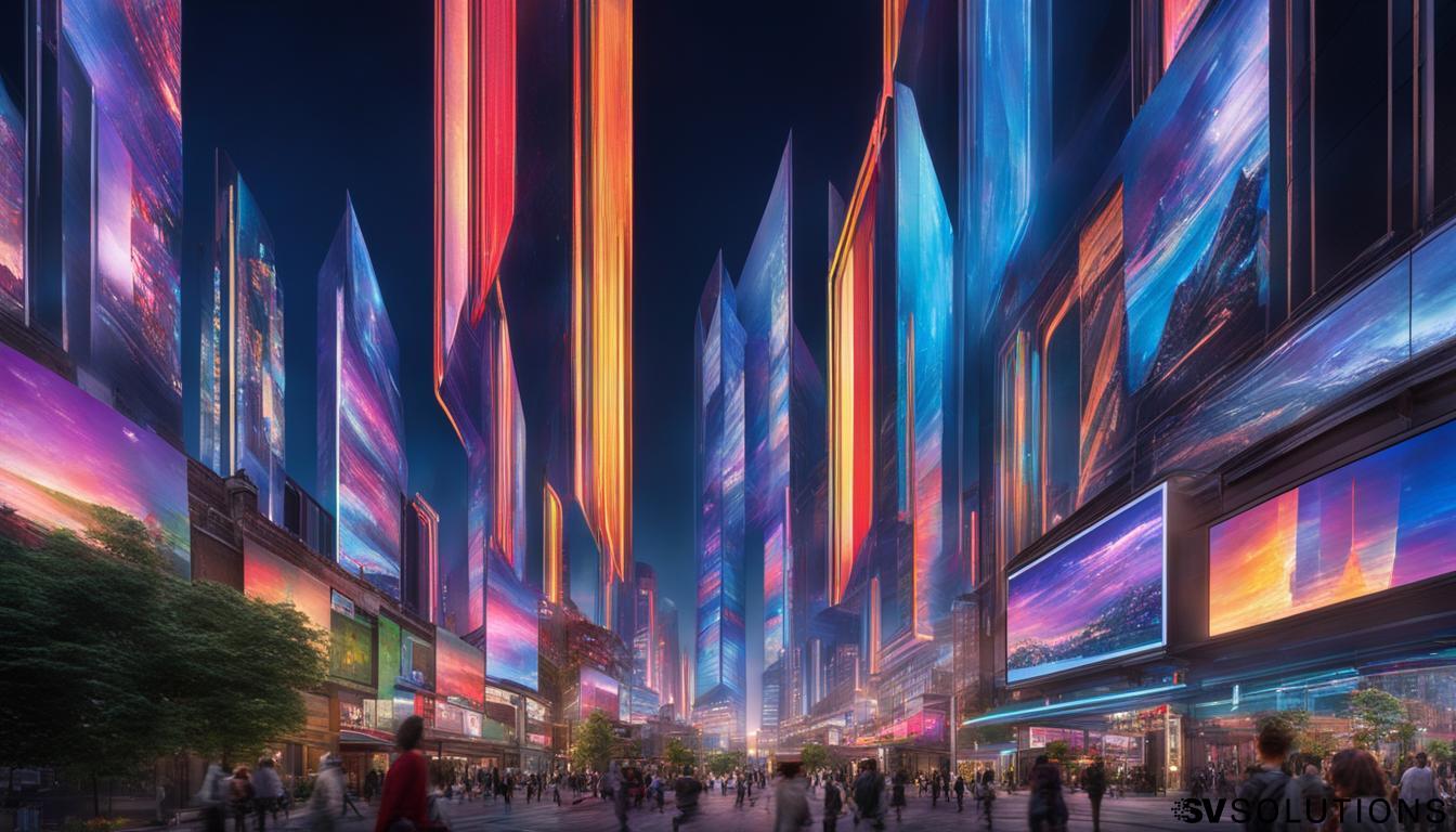 LED screen panels in Newton