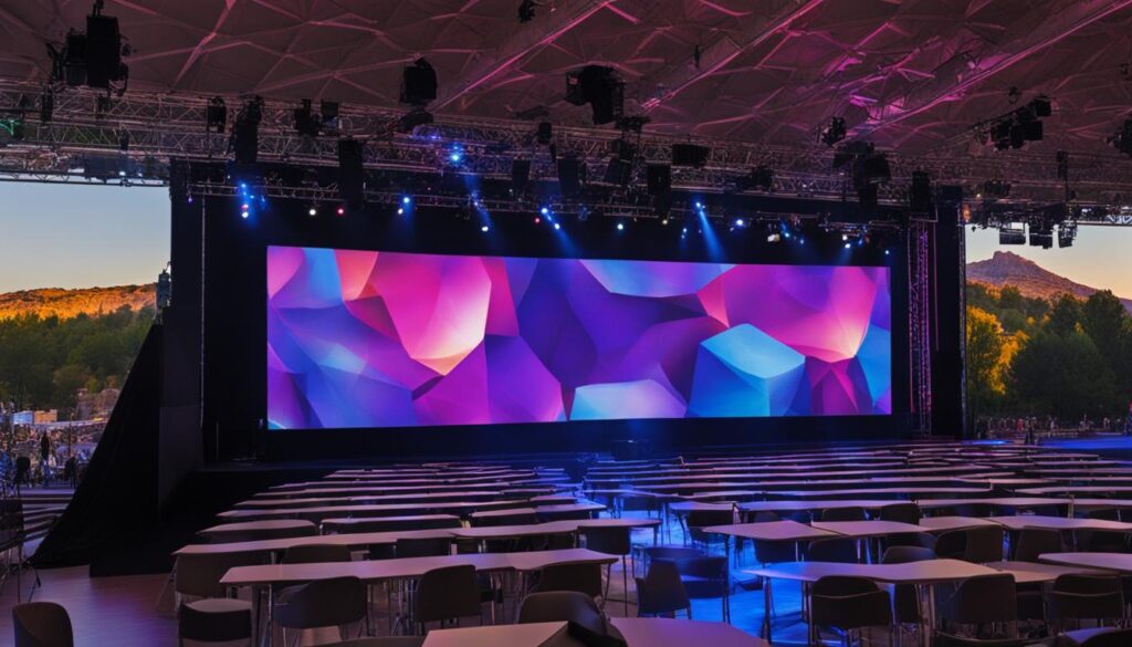 LED stage screens and portable LED walls