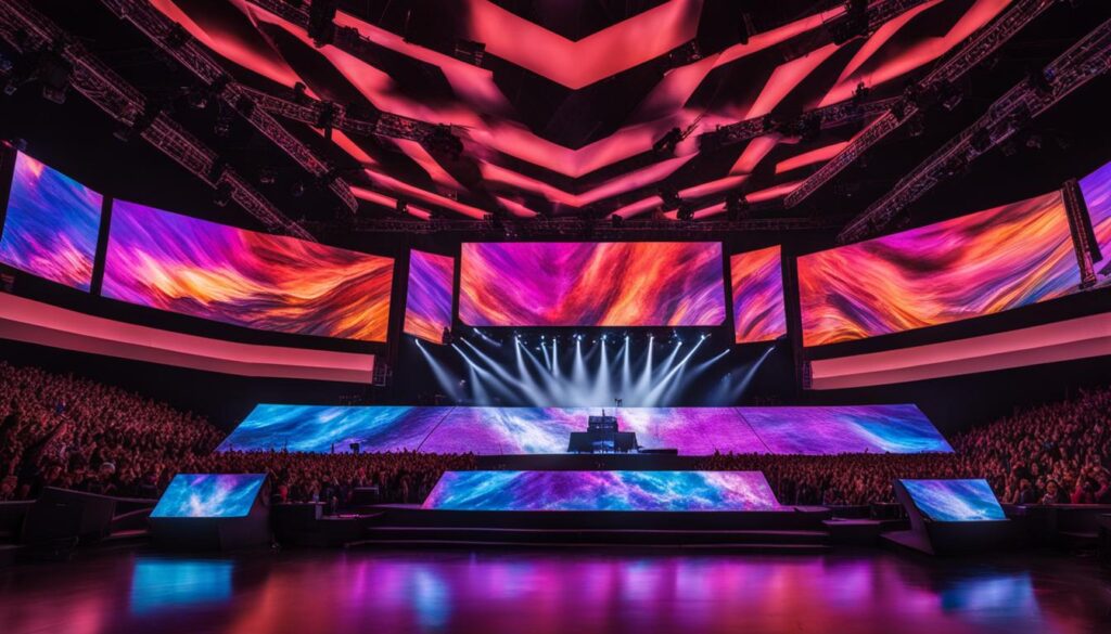 LED stage screens for Union City concerts