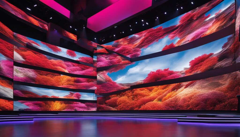 LED video wall display LED video wall display