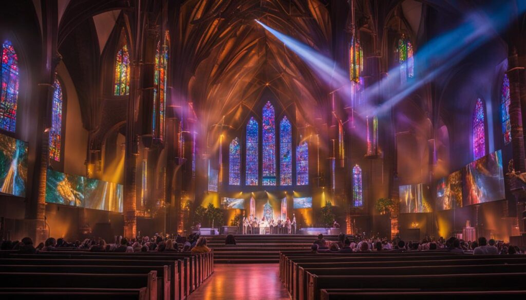 LED video wall for church LED video wall for church
